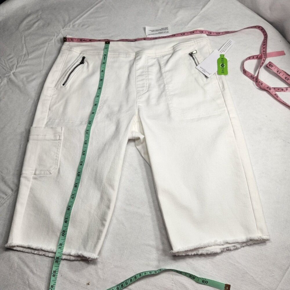 Westbound Park Avenue Womens Size 8 P   Pull On White Shorts Mid-Rise Stretch 22 - Picture 8 of 11